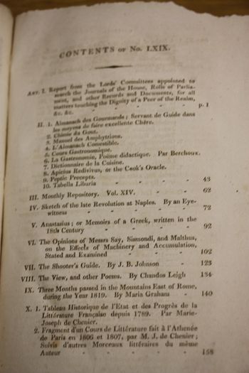 The Edinburgh Review.1821.