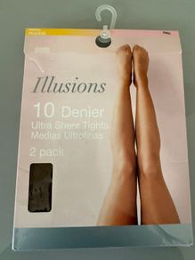 New 2 pack Denier ultra sheer tights