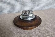 Rolstar Table Lighter with very pleasing wooden base holder