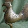Vintage Heavy Brass Rooster 10" x 9" Image 3