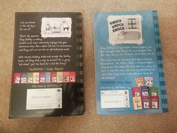 Diary of a wimpy kid books x 2