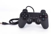 Black USB PC Computer Wired Gamepad Game Controller Joystick Rocker LR