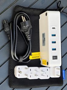 Key Power 230-Watt Step Down 220V to 110V Voltage Converter & International Travel Adapter/Power Converter with USB-C Port 18W