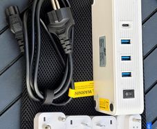 Key Power 230-Watt Step Down 220V to 110V Voltage Converter & International Travel Adapter/Power Converter with USB-C Port 18W