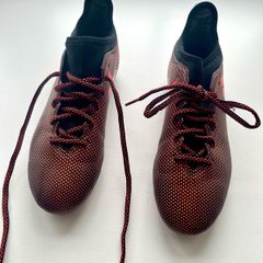adidas football boots X techfit black and red youth