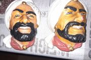 2 Vintage Rare Sultans With Turban Bossom