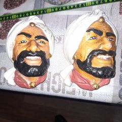 2 Vintage Rare Sultans With Turban Bossom