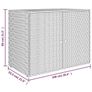 Garden Storage Cabinet Black 100x55.5x80 cm Poly Rattan Image 5