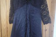 Vintage black lace dress (free post)