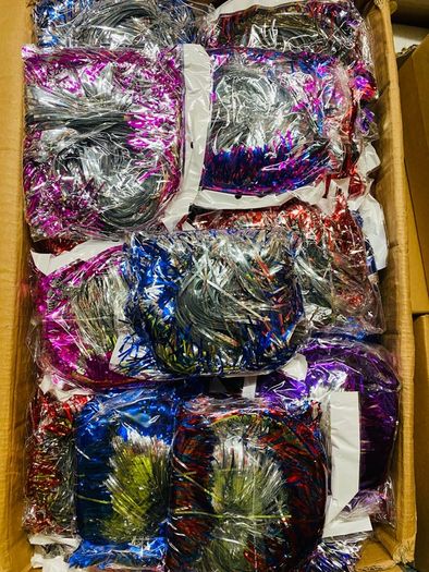 50 Glitter Wigs - Fancy Dress - Assorted Colours - Job Lot