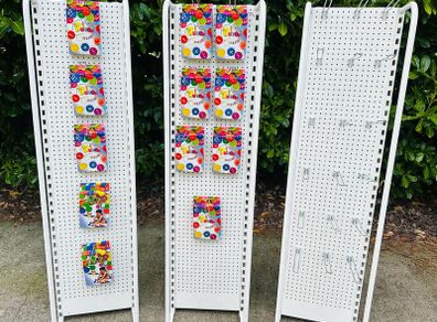 Shop Display Stands / Ladder Racks With Hooks - Like New