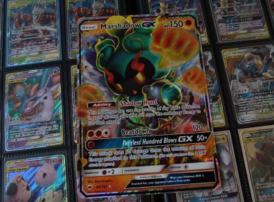 Marshadow GX ! Jumbo Oversized Card ! Burning Shadows ! 2017 ! Pokemon Card !