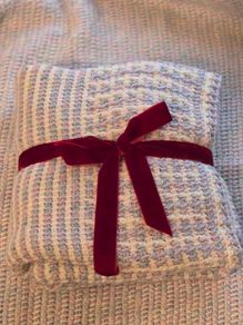 baby blanket,  Tunisian crochet technique