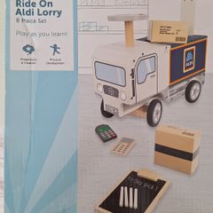 Little Town Wooden Ride On Aldi Lorry