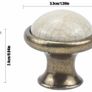 10PCS Vintage Cabinet Knobs, 33MM Ceramic Knobs, Vintage Shabby Chic Round Drawer Knobs, Kitchen Cabinet Cupboard Drawer Door Knobs Pull Handles for Chest of Drawers Kitchen Cabinet Cupboards Image 2