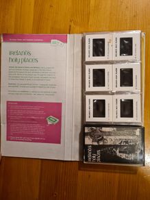 Vintage 36 Coloured Slides Of Ireland's Holy Places. With Cassette Commentary BY koaudioview Dublin