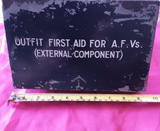 militaria; A F V first aid tin 1951:( fit's a land rover  )