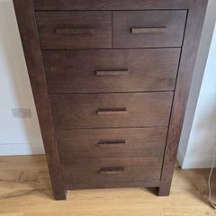 Solid Wood Chest of Drawers, Bedside Table, Used