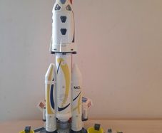 Playmobil Space Mars mission rocket