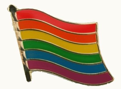Rainbow Pride flag pin FREEPOST