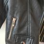 River island girls black biker  jacket Image 2