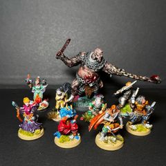 D&D starter set with painted miniatures