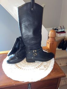 Leather Knee-high boots