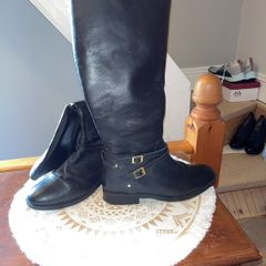 Leather Knee-high boots