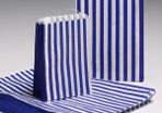 Lot of 200 pcs 7x9 inches Candy Bags Blue stripe counter sweet bags for candy gifts shop retails and sweets lot of 200 Medium / Large