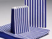 Lot of 200 pcs 7x9 inches Candy Bags Blue stripe counter sweet bags for candy gifts shop retails and sweets lot of 200 Medium / Large