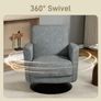 Upholstered Swivel Accent Chair Image 4