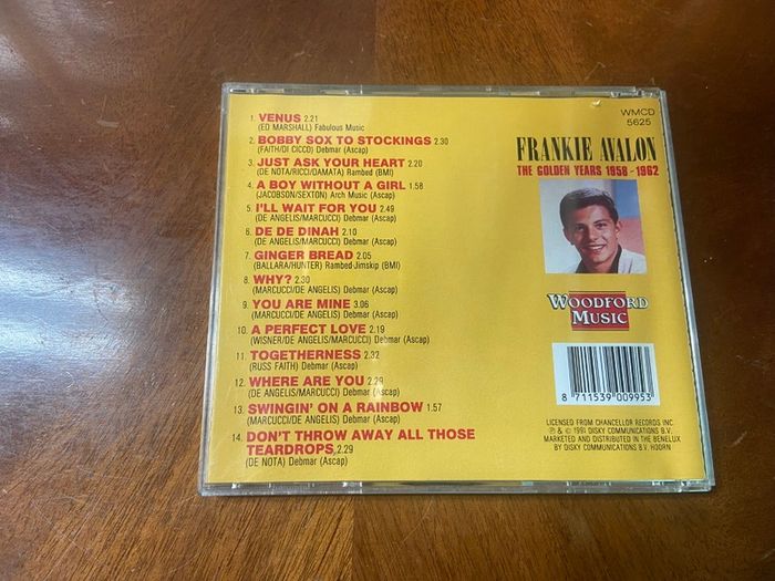 Frankie Avalon Golden Years 1958-1962 CD