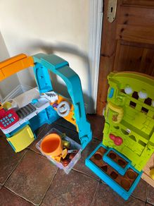 Fisher Price Food Truck & Garden to Kitchen Playsets