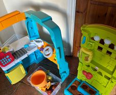 Fisher Price Food Truck & Garden to Kitchen Playsets