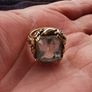 Art deco 14k Ring with aquamarine Image 2
