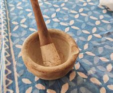 vintage chemist mortar & pestle