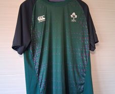 Ireland Rugby Jersey. Official Canterbury IRFU Mens Pre Match Warm Up Jersey. Collect In Dublin Or Receive Via Post.