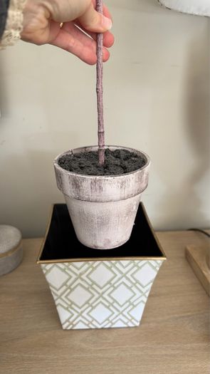 Faux Olive tree in pot