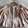 Topshop pale pink / peach satin blouse Image 2
