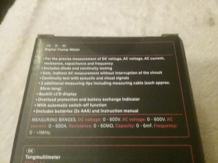 Multimeter clamp digital