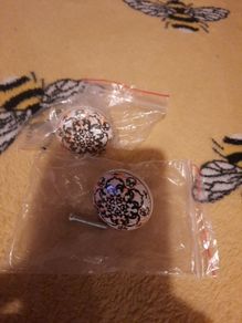 pair of ceramic drawer knobs