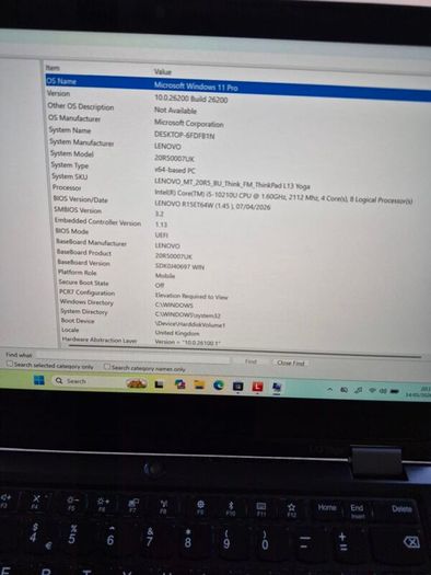 Lenovo Yoga L13 2in1,i5 10th gen,8gb,256ssd,14"FHD Touchscreen,Windows 11