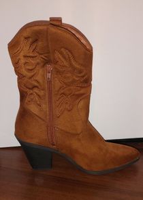 Cowboy Boots - Brown suede