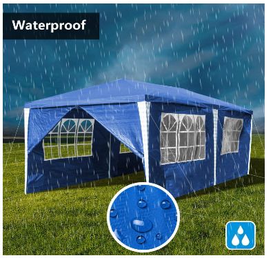 High Quality  3 x 6 m Gazebo Party Tent UV Protection  with 6 Side Panels