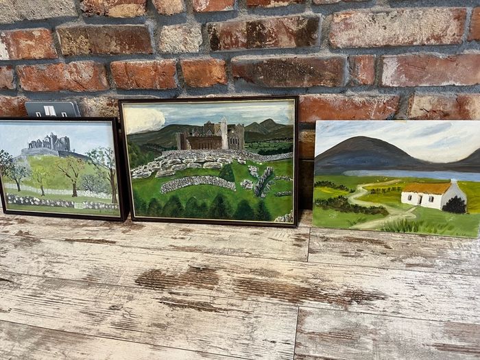 vintage oil painting price for all 3