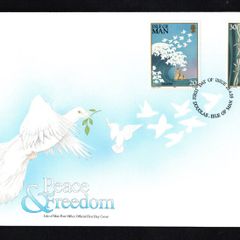 1995 Isle of Man Europa: Peace & Freedom Commemorative Stamps First Day Cover (FDC)