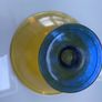 Reduced Vintage large 28cm diameter Centrepiece amber and blue glass pedestal bowl Image 6