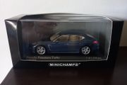 Minichamps Porsche Panamera Turbo Blue Metallic 400 068270