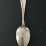 Vintage 1938 Sterling Silver Art Deco Coffee Spoon Viners Image 2