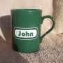 FAI EIRCOM (Football Association of Ireland) - personalised mug with name JOHN (early 2000s). Clean unused condition. Image 3